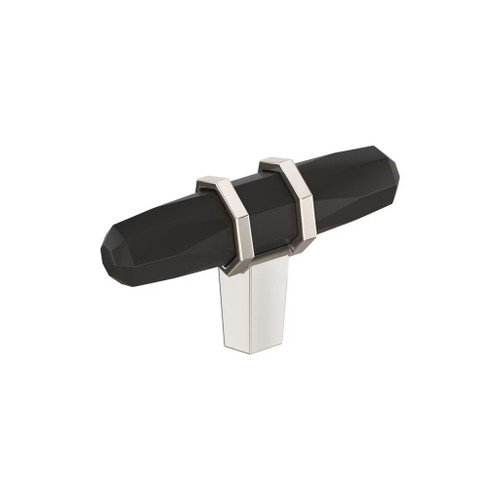 Amerock Hardware - London 2-1/2 inch (64mm) Length Knob is finished in Black Bronze/Polished Nickel - BP36647BBRPN