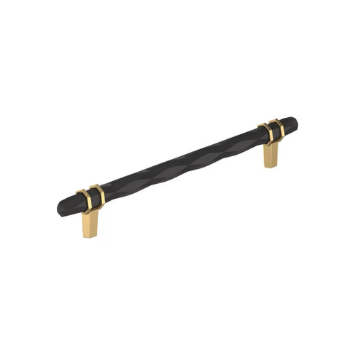 Amerock Hardware - London 8 inch (203mm) Center-to-Center Pull is finished in Black Bronze/Champagne Bronze - BP36663BBRCZ