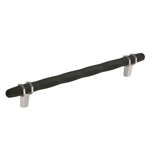 Amerock Hardware - London 8 inch (203mm) Center-to-Center Pull is finished in Black Bronze/Satin Nickel - BP36663BBRG10