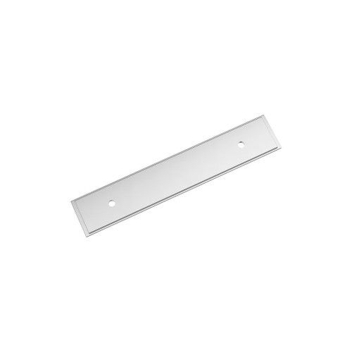 Amerock Hardware - Maymont 3-3/4 inch (96mm) Center-to-Center Backplate is finished in Polished Chrome - BP3758826