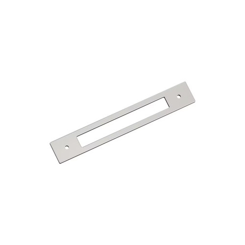 Amerock Hardware - Medora 6-5/16 inch (160mm) Center-to-Center Backplate is finished in Polished Nickel - BP37784PN