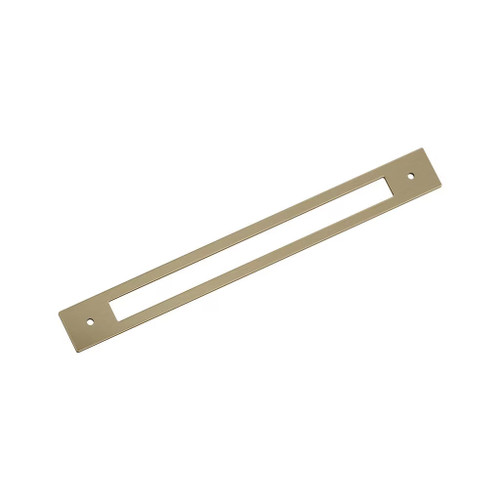 Amerock Hardware - Medora 10-1/16 inch (256mm) Center-to-Center Backplate is finished in Golden Champagne - BP37787BBZ