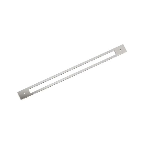 Amerock Hardware - Medora 18 inch (457mm) Center-to-Center Backplate is finished in Polished Nickel - BP37790PN