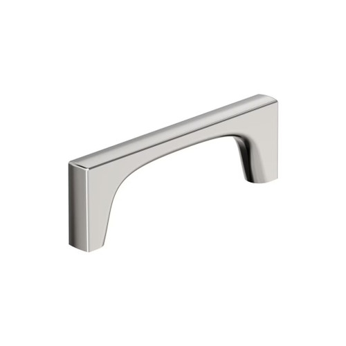 Amerock Hardware - Merced 3-3/4 inch (96mm) Center-to-Center Pull is finished in Polished Nickel - BP37423PN