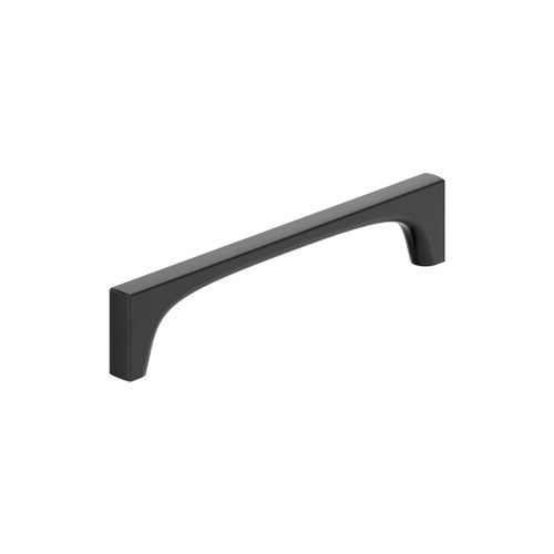 Amerock Hardware - Merced 6-5/16 inch (160mm) Center-to-Center Pull is finished in Matte Black - BP37425MB