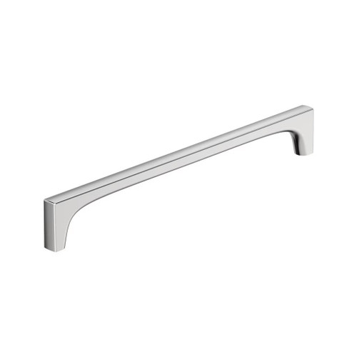 Amerock Hardware - Merced 10-1/16 inch (256mm) Center-to-Center Pull is finished in Polished Chrome - BP3742826