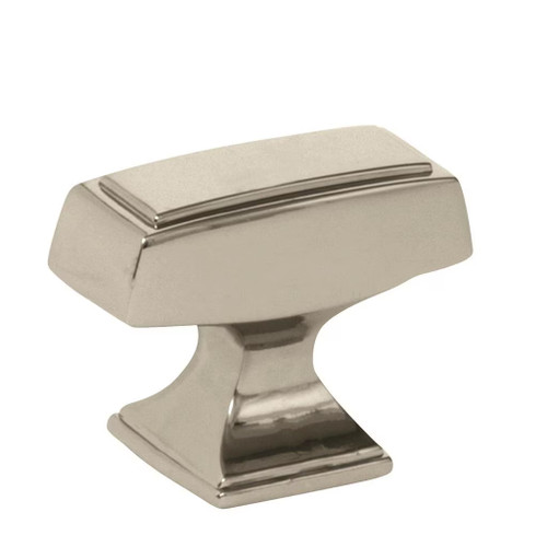 Amerock Hardware - Mulholland 1-1/2 inch (38mm) Length Knob is finished in Polished Nickel - BP535342PN