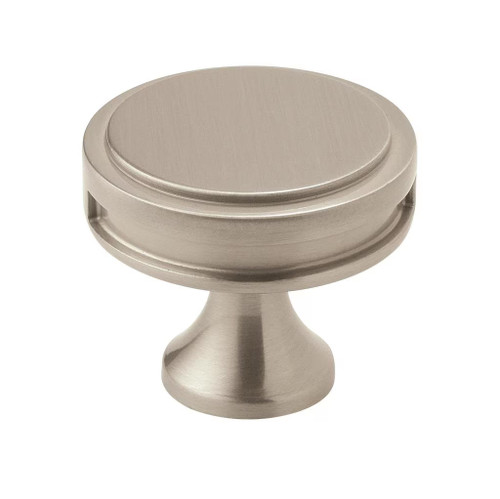 Amerock Hardware - Oberon 1-3/8 inch (35mm) Diameter Knob is finished in Satin Nickel - BP36603G10