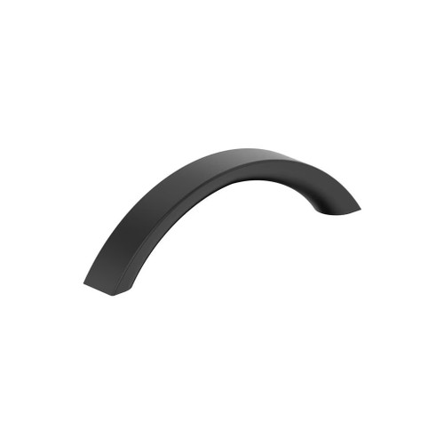 Amerock Hardware - Parabolic 3-3/4 inch (96mm) Center-to-Center Pull is finished in Matte Black - BP37346MB