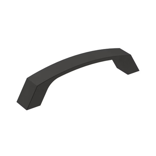 Amerock Hardware - Premise 3-3/4 inch (96mm) Center-to-Center Pull is finished in Matte Black - BP36844FB