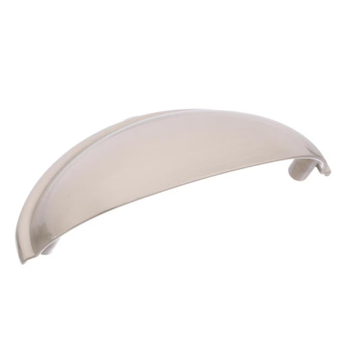 Amerock Hardware - Ravino 3 inch (76mm) Center-to-Center Cup Pull is finished in Satin Nickel - BP22094G10