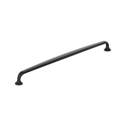 Amerock Hardware - Renown 12-5/8 inch (320mm) Center-to-Center Pull is finished in Matte Black - BP36989FB