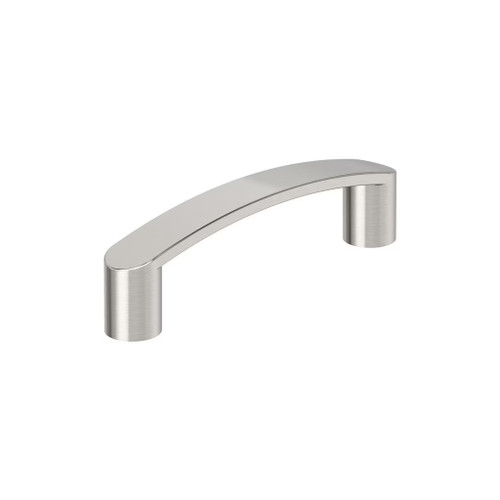 Amerock Hardware - Rift 3 inch (76mm) Center-to-Center Pull is finished in Satin Nickel - BP36898G10