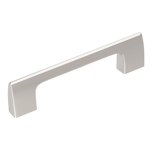 Amerock Hardware - Riva 3-3/4 inch (96mm) Center-to-Center Pull is finished in Polished Nickel - BP55365PN