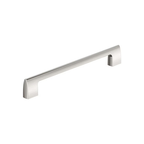 Amerock Hardware - Riva 8-13/16 inch (224mm) Center-to-Center Pull is finished in Satin Nickel - BP55489G10
