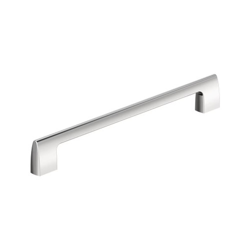 Amerock Hardware - Riva 10-1/16 inch (256mm) Center-to-Center Pull is finished in Polished Chrome - BP5549026