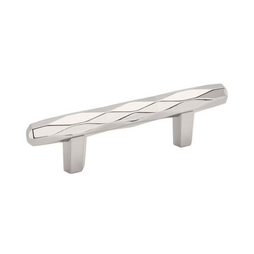Amerock Hardware - St. Vincent 3 inch (76mm) Center-to-Center Pull is finished in Polished Nickel - BP36646PN