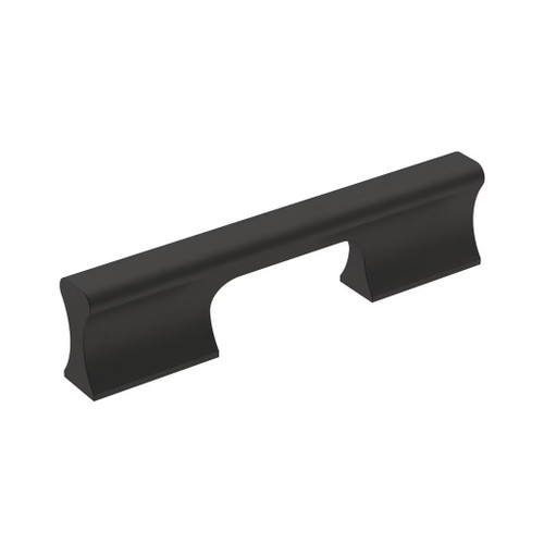Amerock Hardware - Status 3-3/4 inch (96mm) Center-to-Center Pull is finished in Matte Black - BP36837FB