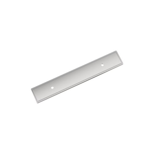 Amerock Hardware - Thoreau 3-3/4 inch (96mm) Center-to-Center Backplate is finished in Polished Chrome - BP3760226