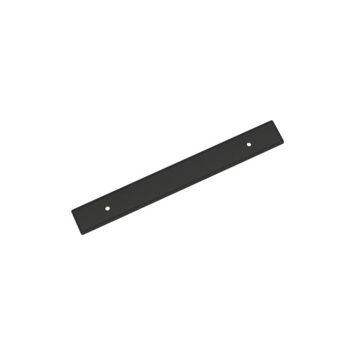 Amerock Hardware - Thoreau 6-5/16 inch (160mm) Center-to-Center Backplate is finished in Matte Black - BP37604MB