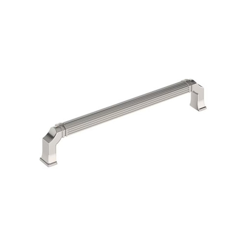 Amerock Hardware - Townsend 7-9/16 inch (192mm) Center-to-Center Pull is finished in Polished Nickel - BP37525PN