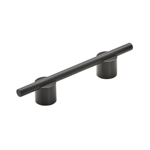 Amerock Hardware - Transcendent 3-3/4 inch (96mm) Center-to-Center Pull is finished in Matte Black - BP741496MBMB