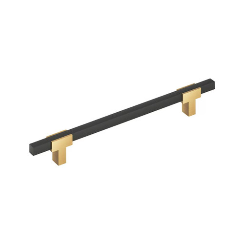 Amerock Hardware - Urbanite 12 inch (305mm) Center-to-Center Appliance Pull is finished in Champagne Bronze/Matte Black - BP54090CZMB