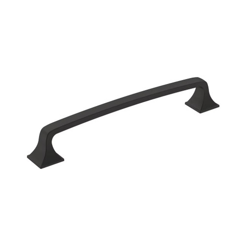 Amerock Hardware - Ville 6-5/16 inch (160mm) Center-to-Center Pull is finished in Matte Black - BP36777FB