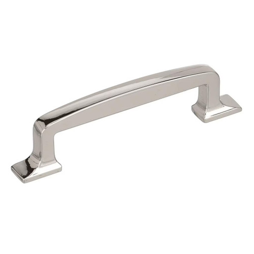 Amerock Hardware - Westerly 3-3/4 inch (96mm) Center-to-Center Pull is finished in Polished Nickel - BP53720PN