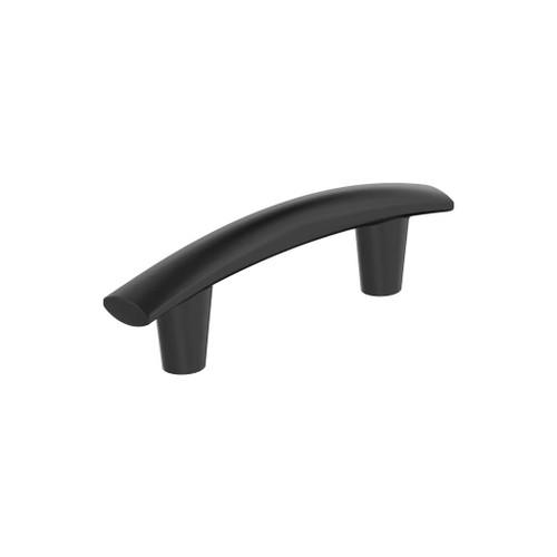Amerock Hardware - Willow 3 inch (76mm) Center-to-Center Pull is finished in Matte Black - BP37309MB