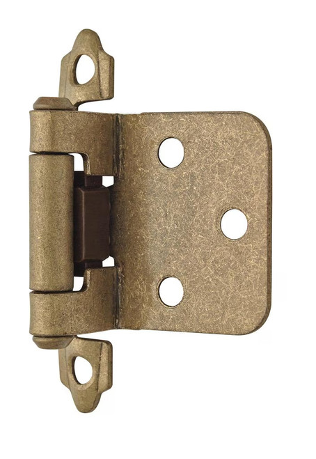 Amerock Hardware - Amerock Variable Overlay Hinge is finished in Burnished Brass - BPR3429BB