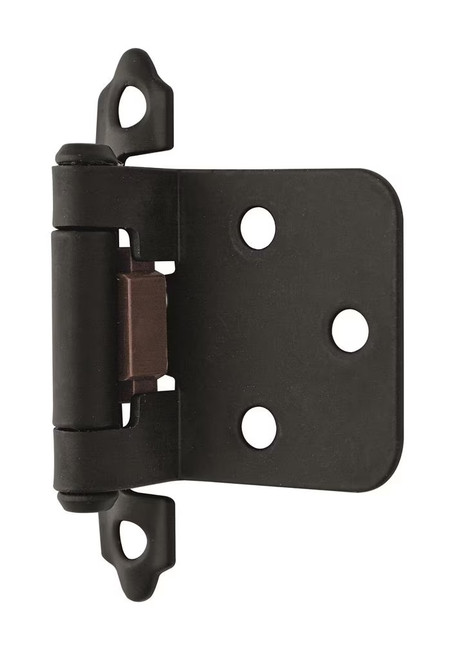 Amerock Hardware - Amerock Variable Overlay Hinge is finished in Matte Black - BPR3429FB