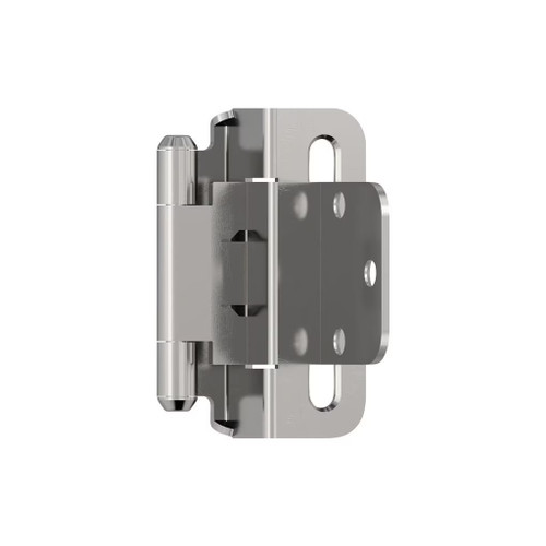 Amerock Hardware - Amerock 3/8 inch (10mm) Inset Hinge is finished in Polished Chrome - BPR756526