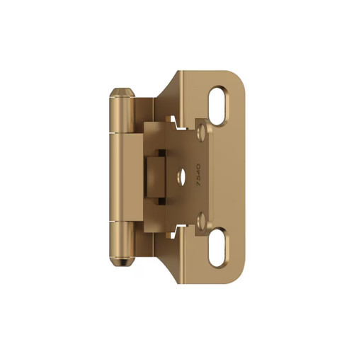 Amerock Hardware - Amerock 1/4 inch (6mm) Overlay Hinge is finished in Champagne Bronze - BPR7566CZ