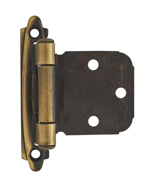 Amerock Hardware - Amerock Variable Overlay Hinge is finished in Antique Brass - BPR7629AE