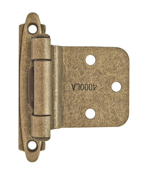 Amerock Hardware - Amerock Variable Overlay Hinge is finished in Burnished Brass - BPR7630BB
