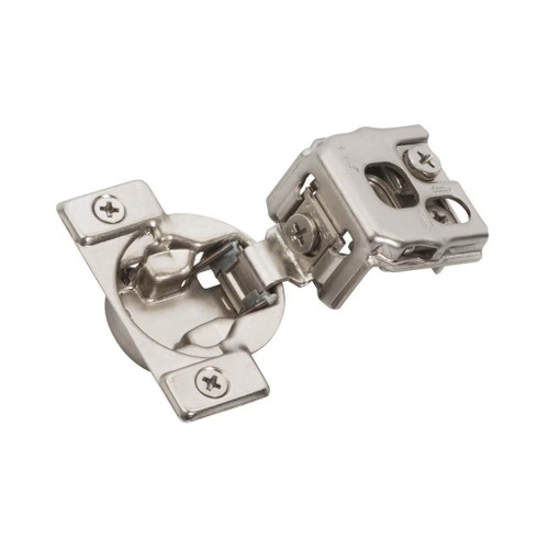 Amerock Hardware - Amerock 1-1/4 inch (32mm) Overlay Hinge is finished in Nickel - BP9236SLFF