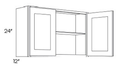 CNC Cabinetry Luxor Misty Grey Kitchen Cabinet - W2424