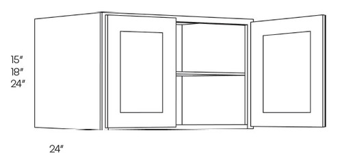 CNC Cabinetry Luxor Misty Grey Kitchen Cabinet - 3618-24