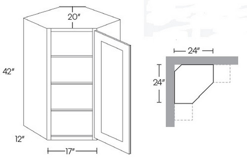 CNC Cabinetry Glencove Sleek White Kitchen Cabinet - CW2442