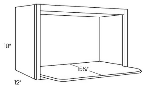 CNC Cabinetry Glencove Sleek White Kitchen Cabinet - MW3018