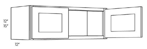 CNC Cabinetry Glencove Sleek White Kitchen Cabinet - W3912-24