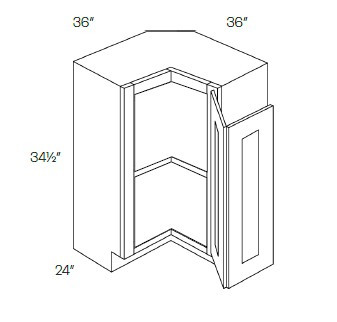 CNC Cabinetry Elegant Plus Linen Kitchen Cabinet - ER36