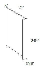 CNC Cabinetry Fashion Plus Linen Kitchen Cabinet - DWR1