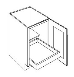 CNC Cabinetry Sydney Plus Sleek White Kitchen Cabinet - B18-FH-POS1