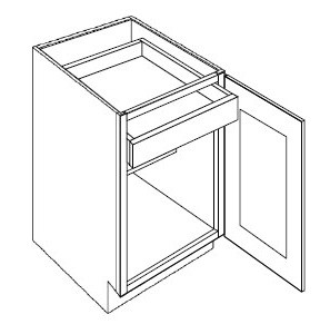 CNC Cabinetry Sydney Plus Sleek White Kitchen Cabinet - B18-FH-POD