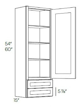 CNC Cabinetry Sydney Plus Linen Kitchen Cabinet - CT1860