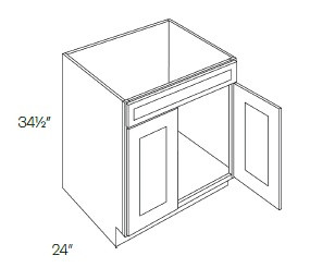 CNC Cabinetry Richmond Plus Linen Kitchen Cabinet - SB30-SDF