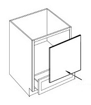 CNC Cabinetry Richmond Plus Adirondack Blue Kitchen Cabinet - MCB24-TRM