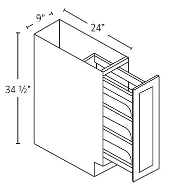 Forevermark Xterra Blue Shaker Kitchen Cabinet - BFP09-AX